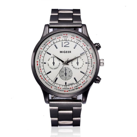 Crystal Stainless Steel  Watch