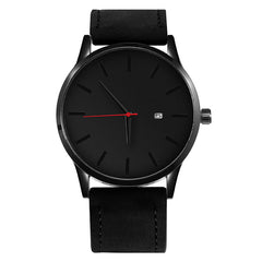 New Men's  Leather Quartz Watch