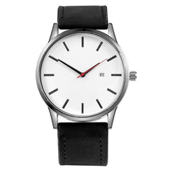 New Men's  Leather Quartz Watch