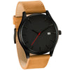 New Men's  Leather Quartz Watch