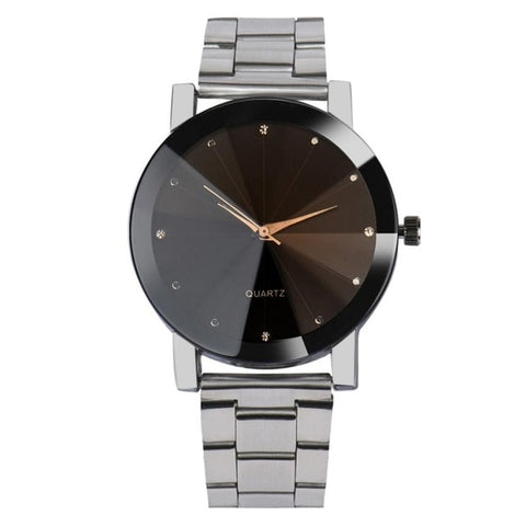 Crystal Stainless Steel Wrist Watch